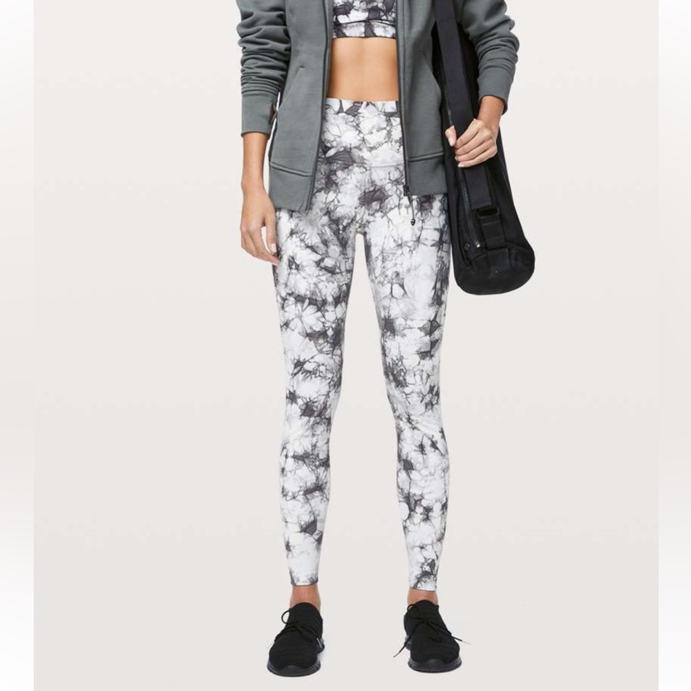 Lululemon Wunder Under 28” HR Tight Luxtreme Dual Shibori Marbled Baltic Grey 6